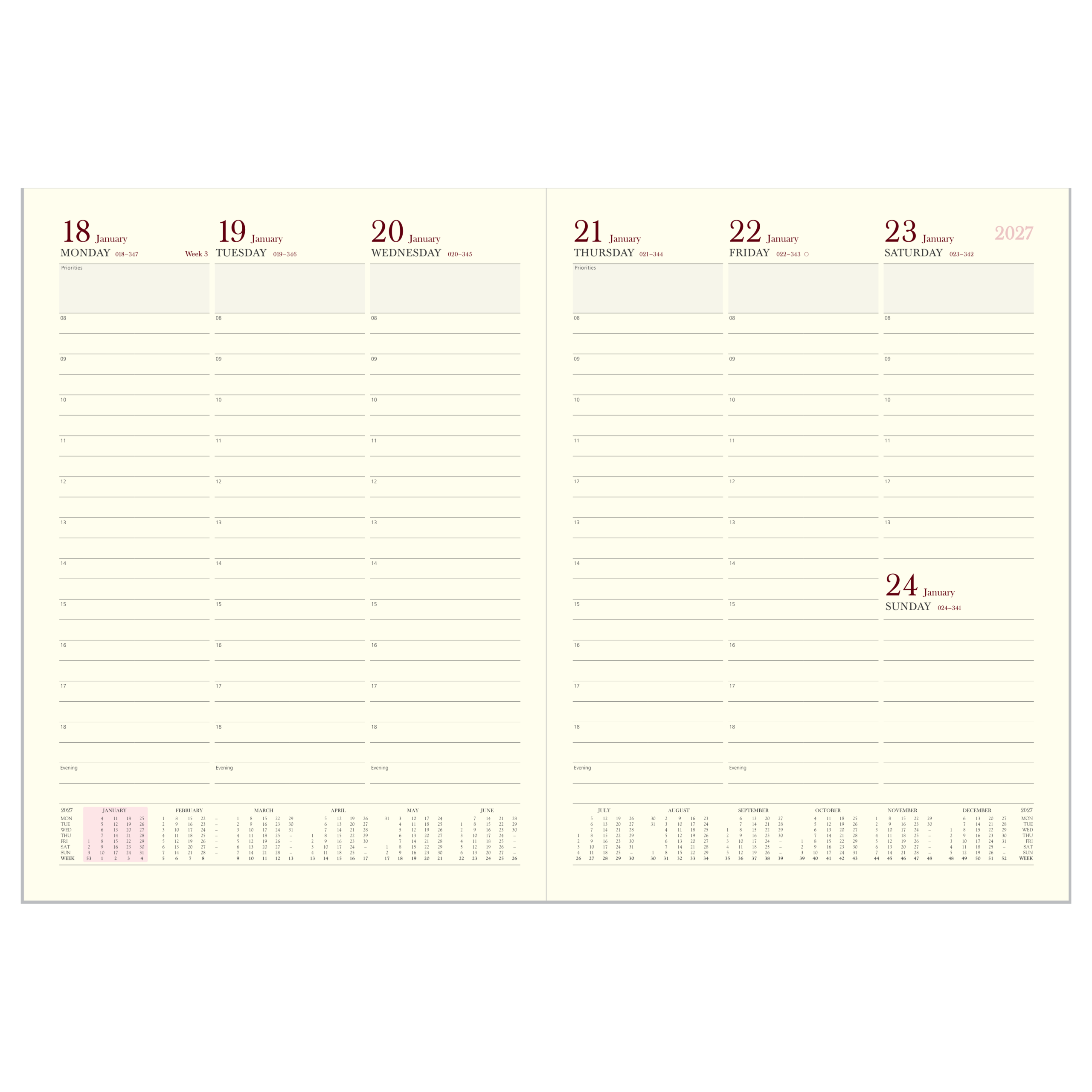 Weekly Planner - eagle Executive Diary - HBX - Image 3